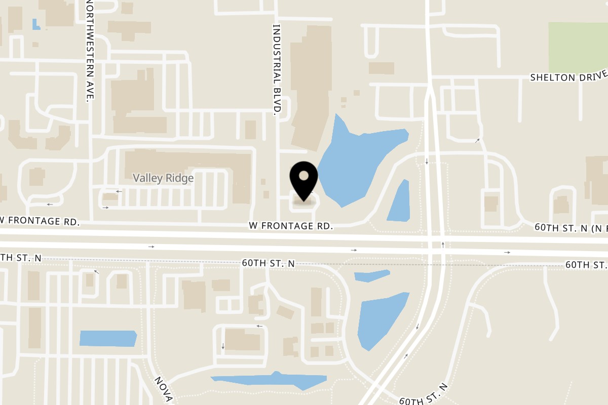 Map showing the location of Xelas by El Sazon on 1180 W Frontage Rd in Stillwater